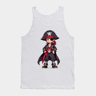Cute Cartoon Pirate Boy Happy Tank Top